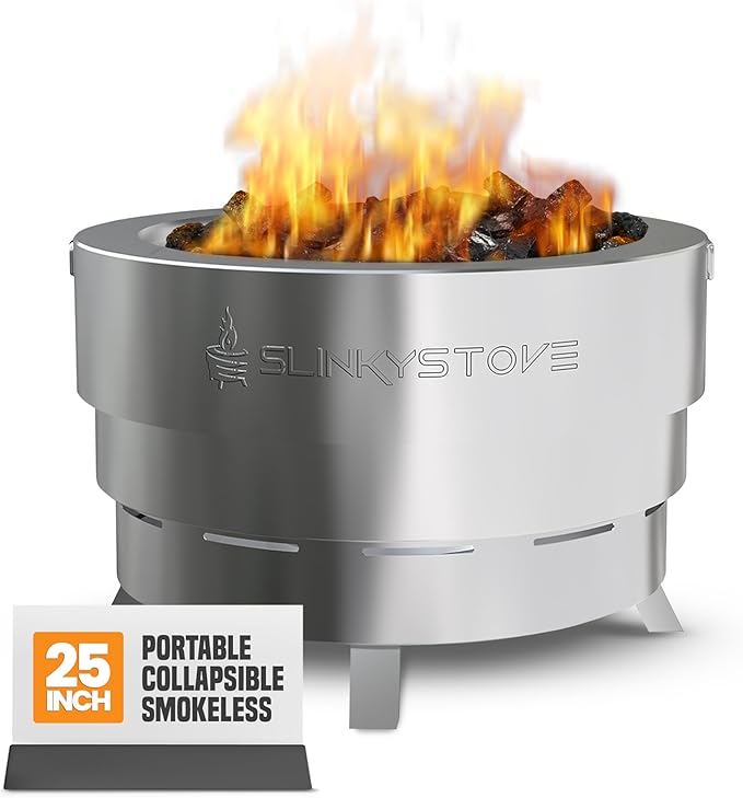 Slinky Stove Smokeless Firepit 25 inch