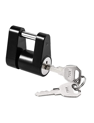CZC AUTO Black Trailer Hitch Coupler Lock