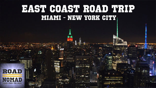 Road Trip From Miami to New York, and back (Complete Video) | Traveling Robert