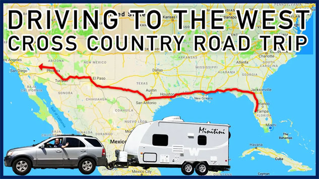 Driving to the West, The Movie: Cross Country Road Trip from Florida to California