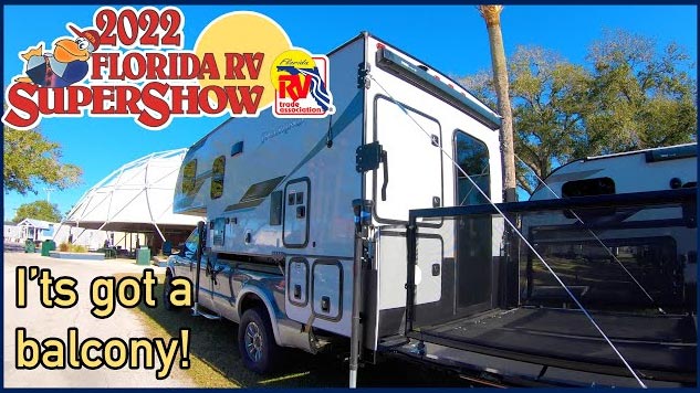 A Truck Camper with a Balcony - 2022 Florida RV Supershow